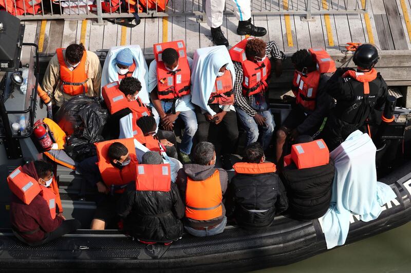 Only a fraction of Britain’s asylum seekers arrive over the English Channel. AP Photo