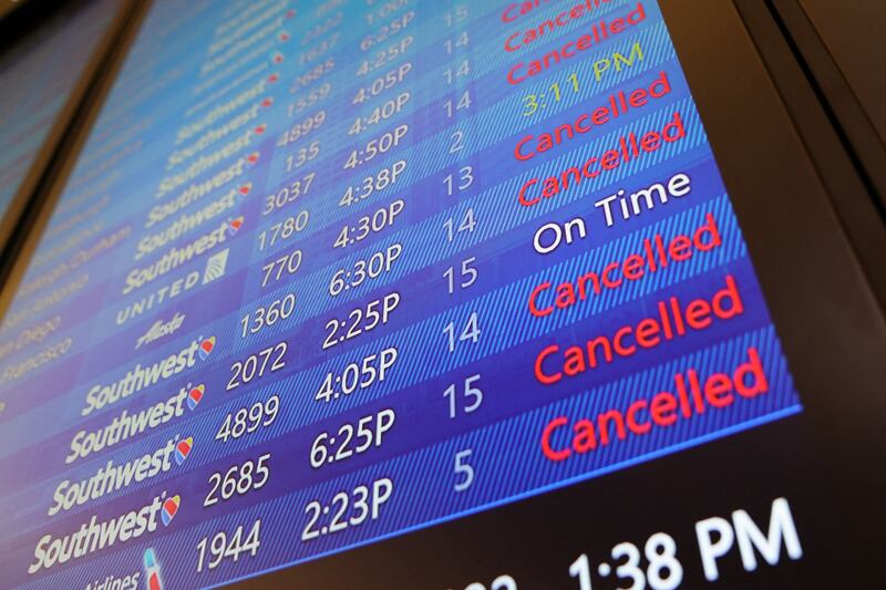 Hurricane Ian entered the Gulf of Mexico on Tuesday after making landfall in Cuba, leading to flight cancellations in the US. AFP