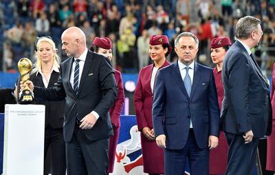 Russian deputy prime minister Vitaly Mutko, second from right.