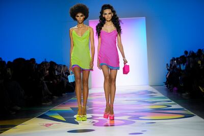 The Sergio Hudson collection is modelled during New York Fashion Week on Saturday. AP Photo