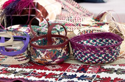 These woven handicrafts have been made by Emiratis for generations. Photo: Expo 2020 Dubai