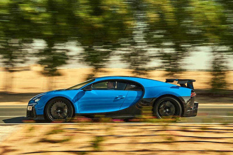 The Bugatti Chiron Pur Sport goes from 0 to 100 kilometres per hour in 2.3 seconds. Photo: Sami Sasso