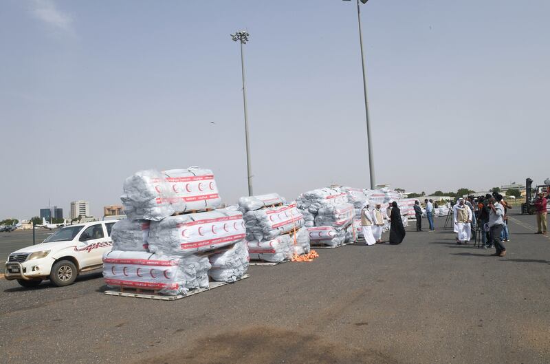 The aid will be distributed to people in affected areas.