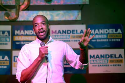  Wisconsin Lieutenant Governor Mandela Barnes is expected to win the primary on Tuesday and face incumbent GOP Senator Ron Johnson in the general election in November.  Getty Images / AFP
