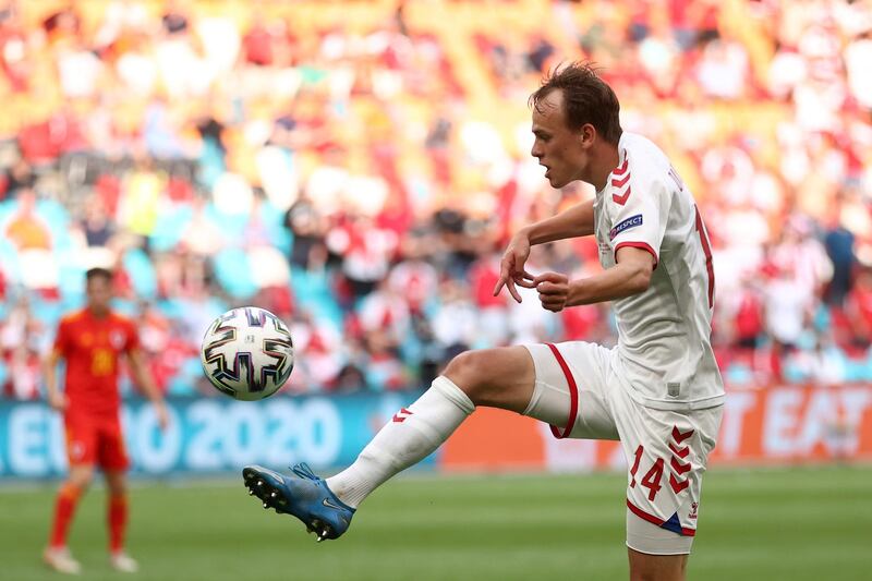 Mikkel Damsgaard - 7: Has had a very impressive tournament. Supplied final pass for Dolberg’s opener and was involved in excellent give and go that nearly set-up the Nice player for another goal soon after. Sampdoria might struggle to keep him at club if he maintains this form. AP