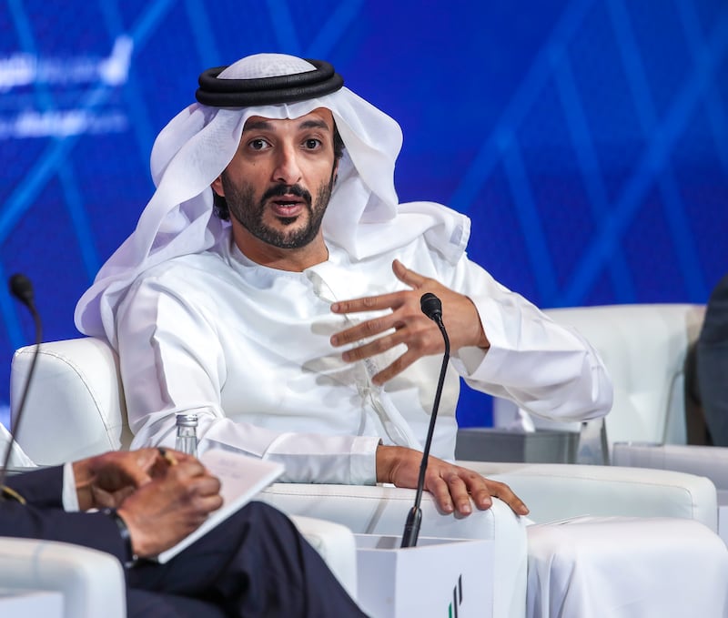 UAE Economy Minister Abdulla bin Touq said the country is focusing on transforming the food and agriculture sector. Victor Besa / The National