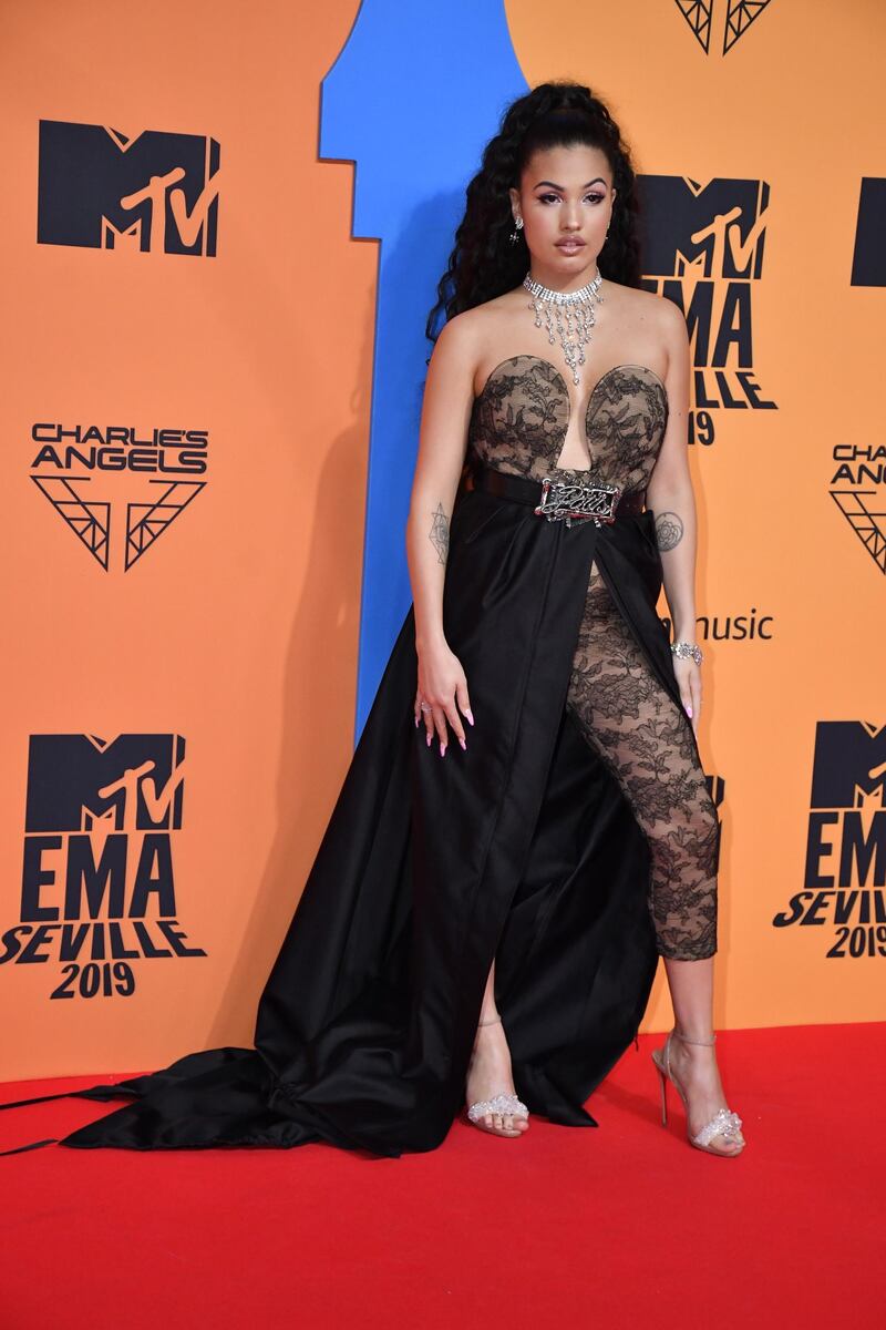 Mabel attends the MTV EMAs 2019 on November 3, 2019 in Seville, Spain. EPA