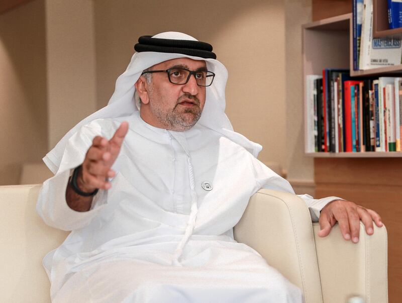 Abu Dhabi, U.A.E., November 26, 2018.  
Interview with Aref Al Awani, secretary general of Abu Dhabi Sports Council, and head of Local Organising Committee of both Fifa Club World and Asian Cup.
Victor Besa / The National
Section:  SP
Reporter: Amith Passela