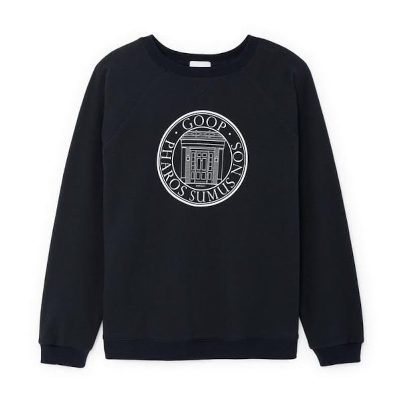 Goop university sweatshirt. Courtesy goop.com