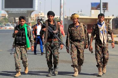 Houthi fighters in Yemen's rebel-held capital Sanaa on December 9, 2020. AFP