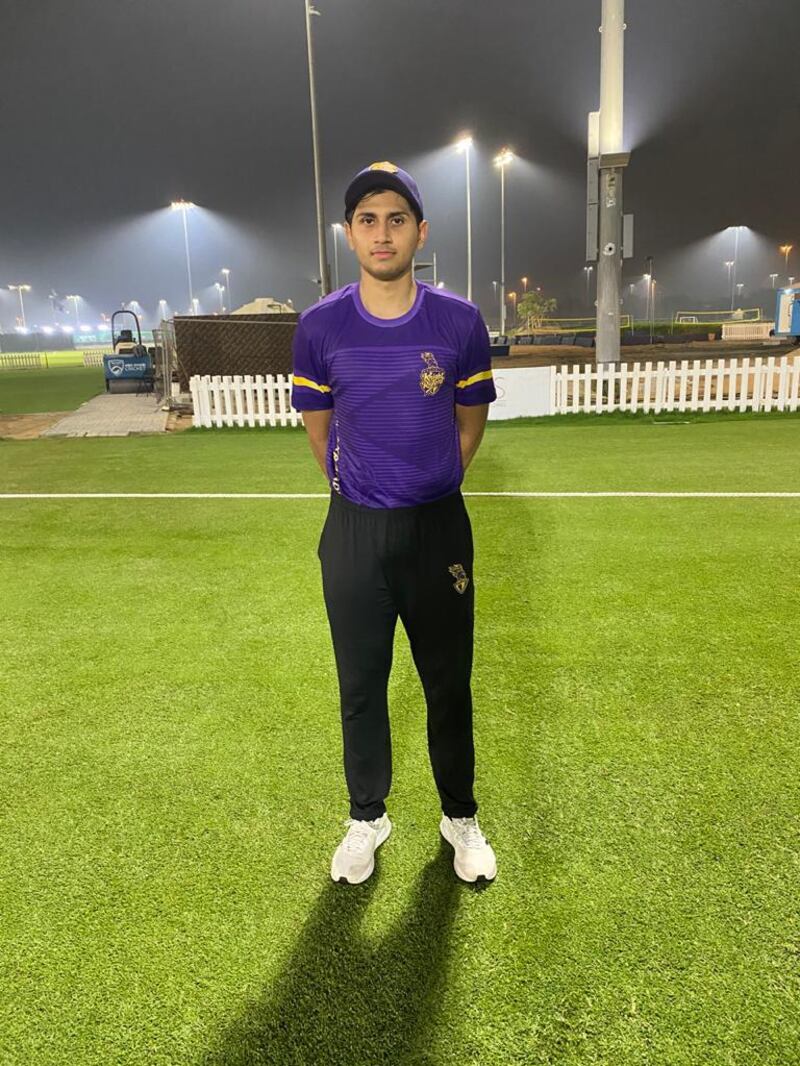 Raees Ayan has been training with Kolkata Knight Riders in Abu Dhabi.