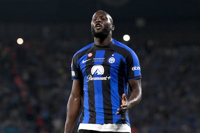 Romelu Lukaku received racist abuse online after his poor performance for Inter Milan against Manchester City in the Champions League final. Getty