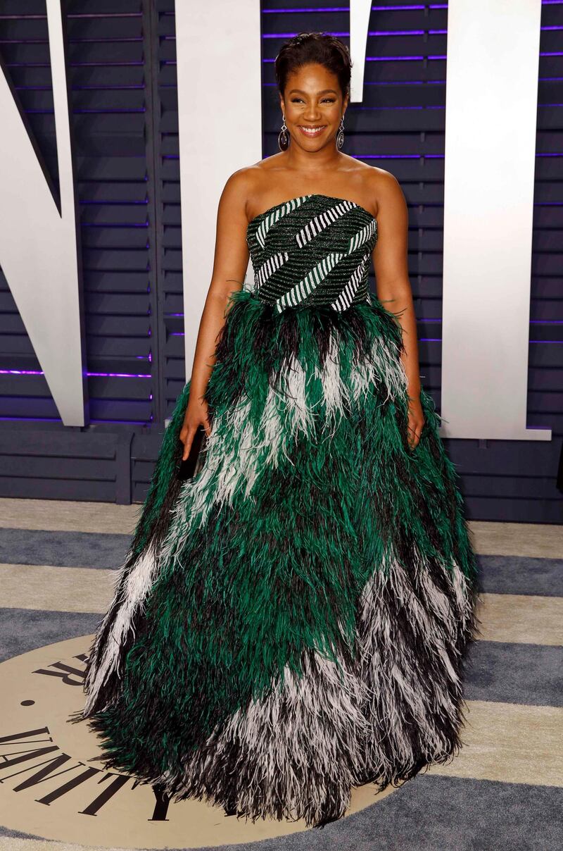 Tiffany Haddish arrives at the 2019 Vanity Fair Oscar Party. Reuters