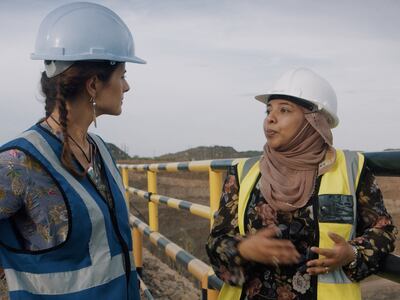 Livia Firth of Eco-Age with Naseem Lahri MD of Lucara, Botswana, who ensures sustainable investment in the country's mining community