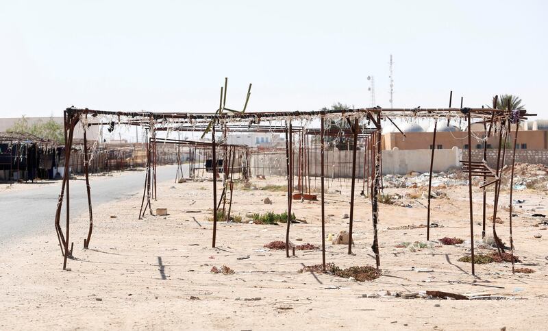 A general view of the area near "Souk Libya" marketplace is seen empty and without vendors in the town of Ben Guerdane, near the Libyan border in Tunisia. Reuters