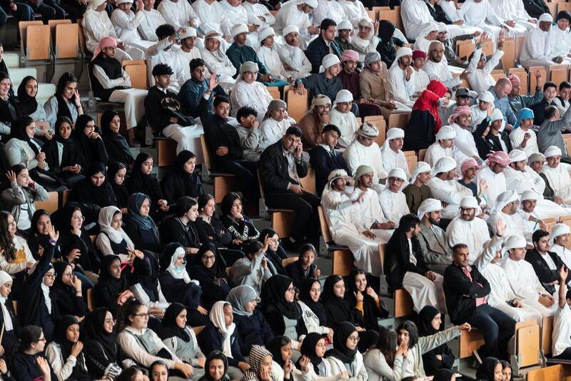 ABU DHABI, UNITED ARAB EMIRATES. 02 FEBRUARY 2020. The largest youth engagement event in the Middle East, The Middle East Youth Expo 2020,  held at the Mubadala Arena located in Zayed Sports City. (Photo: Antonie Robertson/The National) Journalist: Kelly Clarke. Section: Business.

