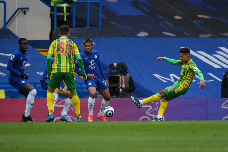 Matheus Pereira – 10. Superb run and lofted finish for the equaliser after latching on to Johnstone’s route one ball and then showed excellent calmness and speed of thought to score West Brom’s second goal. Man of the match. EPA