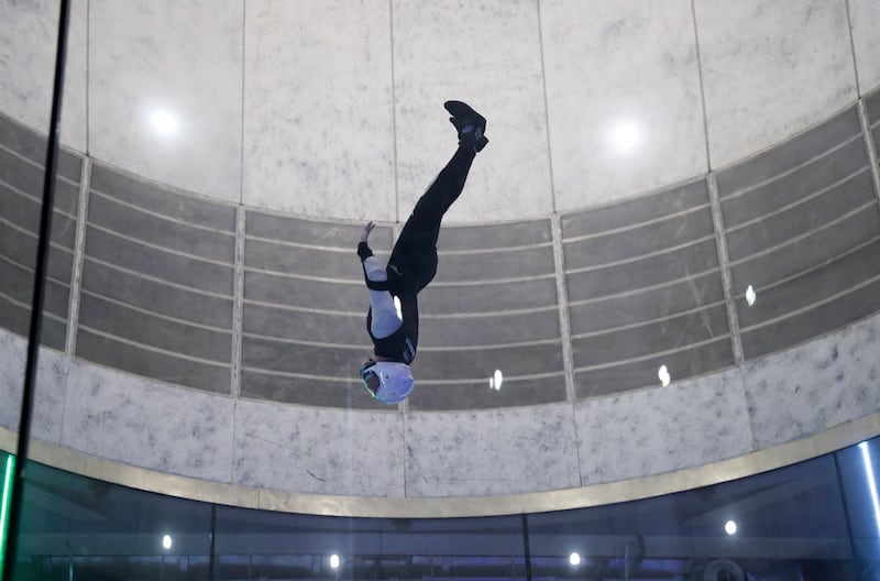 The instructors show off their tricks during the free 'Dare to Soar' show.