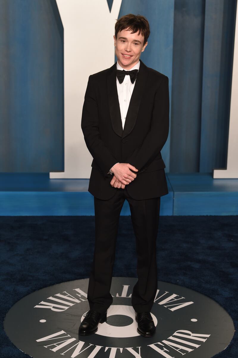 Elliot Page attends the Vanity Fair Oscar Party. Photo: Doug Peters