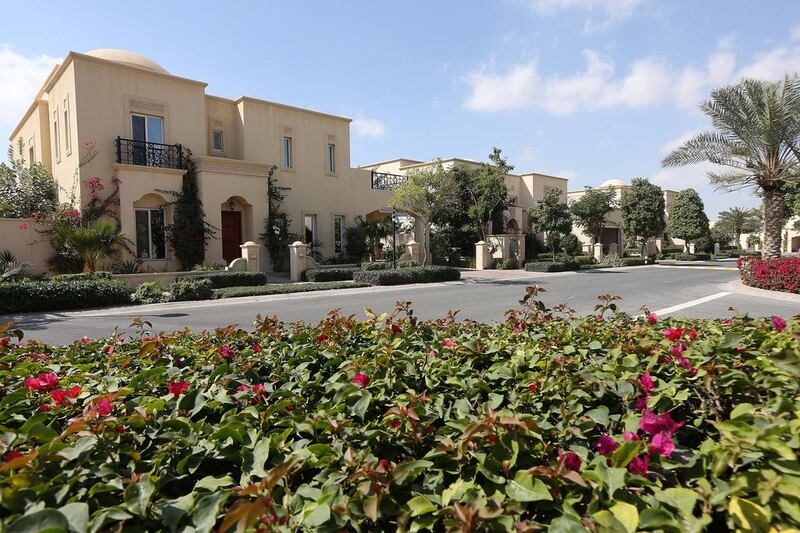 A view of villas in the Arabian Ranches district of Dubai. Pawan Singh / The National 