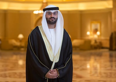 Abu Dhabi, United Arab Emirates- Ahmed Al Zaabi graduating at the Khalifa University Graduation 2019 at Emirates Palace.  Leslie Pableo for The Nationa