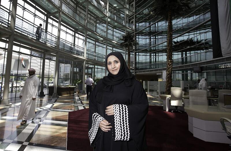 Hessa Al Malek at the Ministry of Public Works, where she has forged a successful career. Jaime Puebla / The National

