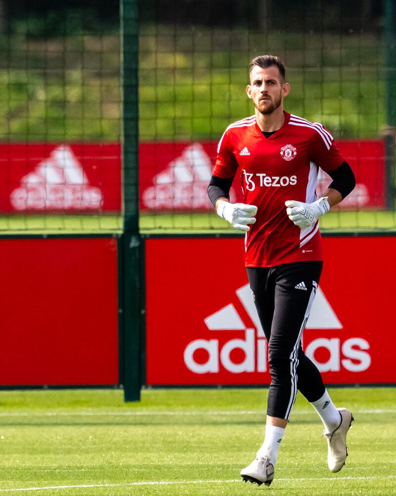 New signing Martin Dubravka attends Manchester United's training session. Getty