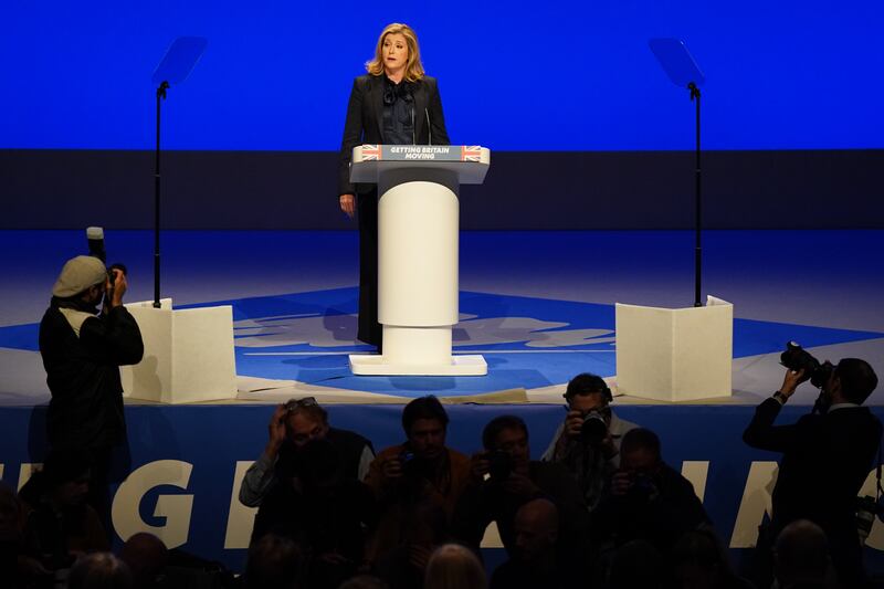 Penny Mordaunt, Leader of the House of Commons, pays tribute to Queen Elizabeth II. PA