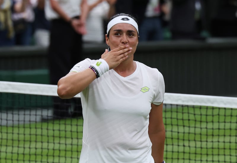 Ons Jabeur is bidding to win her first Grand Slam title when she faces Marketa Vondrousova in the Wimbledon final. EPA