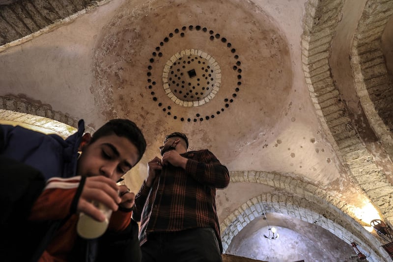 Hamam al-Samra is one of the ancient archaeological places in the Gaza Strip, built 1,000 years ago.  EPA