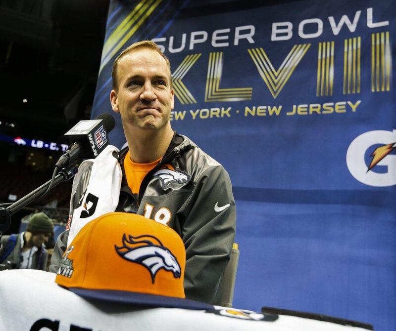 Peyton Manning's five MVP awards are an NFL record. Peter Foley / EPA  
