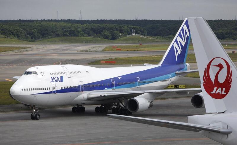 All Nippon Airways and Japan Airlines are not perturbed by the presence of Arabian Gulf airlines in the Japanese market. Issei Kato / Reuters
