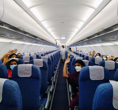 The hospital workers were flown by Air Arabia back to the UAE so they could return to their posts.