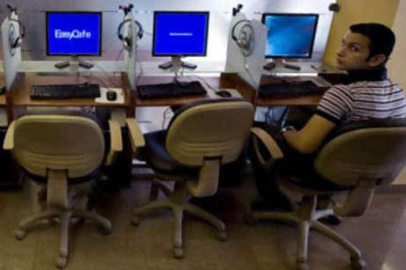 Internet cafes are common in Damascus, but censorship has increased sharply as use booms.