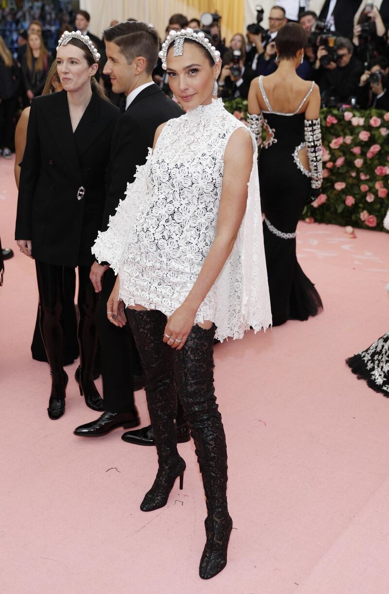 Actress Gal Gadot arrives at the 2019 Met Gala in New York on May 6. AFP