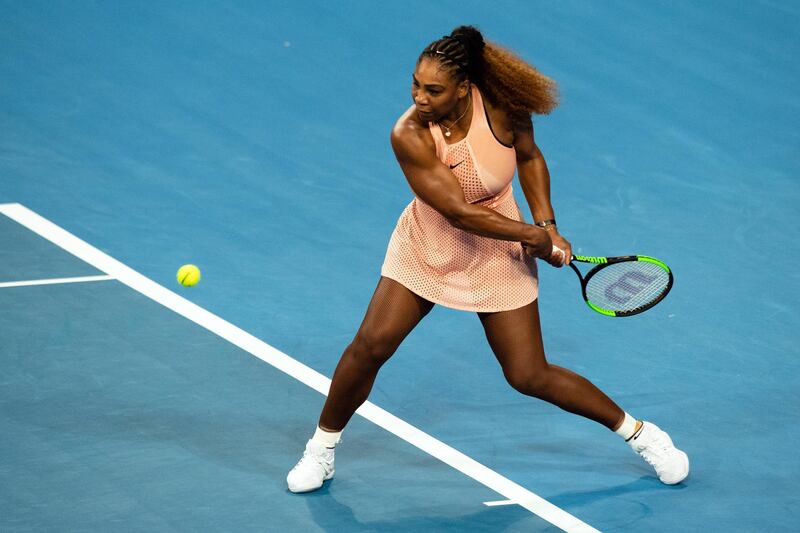 Serena Williams of the USA in action. EPA