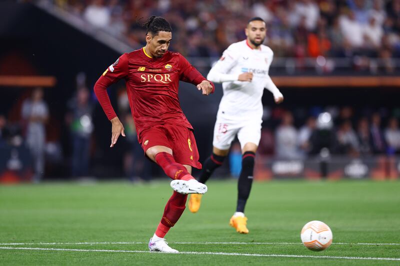 Chris Smalling - 8. A clear contender for the man-of-the-match award. His height was crucial in winning aerial challenges against En-Nesyri in the first half. Came close to scoring in the second half, but Bono was equal to his header. Hit the bar with a header in the last minute of extra time. Getty 