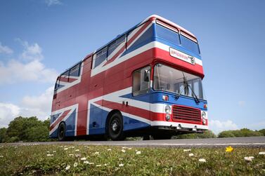 The Spice Girls bus will open as a temporary Airbnb in London in June. Courtesy Matt Alexander / PA / Airbnb