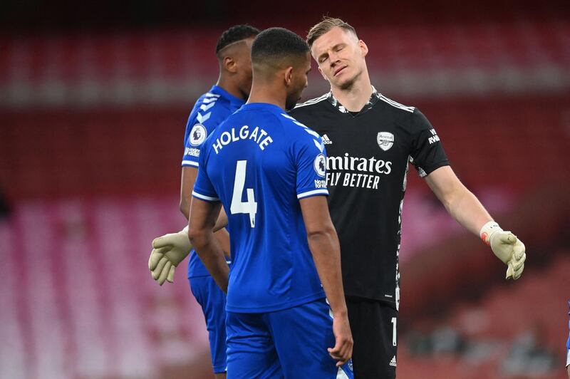 Mason Holgate 7 – Impressive alongside the equally dynamic Godfrey. The academy graduate was booked for a naughty challenge on Pepe in the second half, but otherwise it was a near-faultless display. AFP