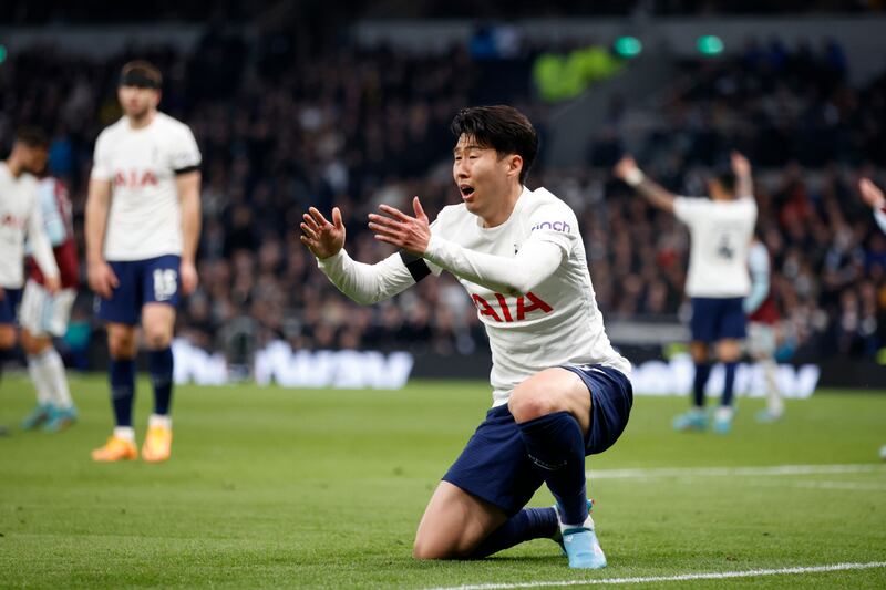 Left midfield: Son Heung-min (Tottenham) – Two goals came courtesy of his understanding with Harry Kane and ability to run in behind defences as he made West Ham suffer. AP Photo