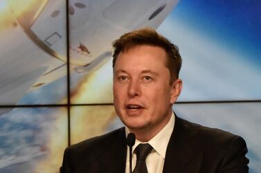 SpaceX founder Elon Musk attends a post-launch news conference to discuss the SpaceX Crew Dragon astronaut capsule in-flight abort test. Reuters