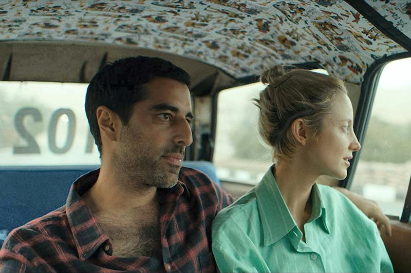 'Luxor' stars British actress Andrea Riseborough, right and French-Lebanese actor Karim Saleh. 