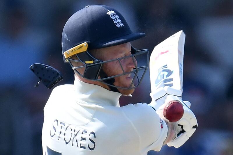 England's Ben Stokes is hit on the helmet by a ball from one of Australia's bowlers. He went on to score 135 not out to steer England to a one-wicket win. AFP