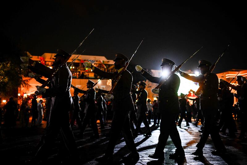 A parade at Katara. AFP