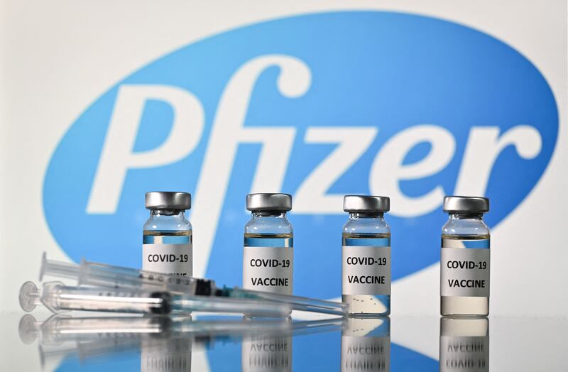 Pfizer sharply increased its 2021 projection for revenues tied to its Covid-19 vaccine and also lifted its full-year profit outlook. AFP