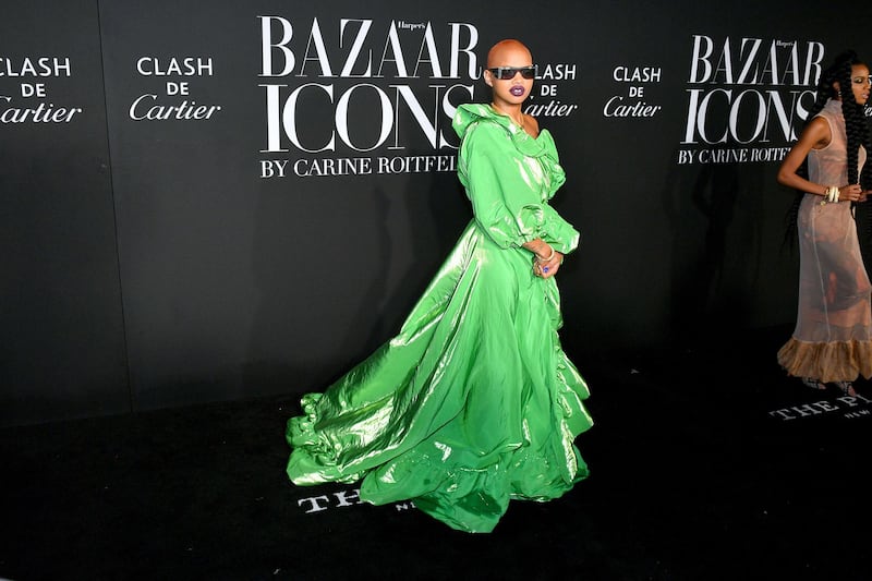 Slick Woods attends the 'Harper's Bazaar' celebration of 'Icons By Carine Roitfeld' during New York Fashion Week on September 6, 2019. AFP