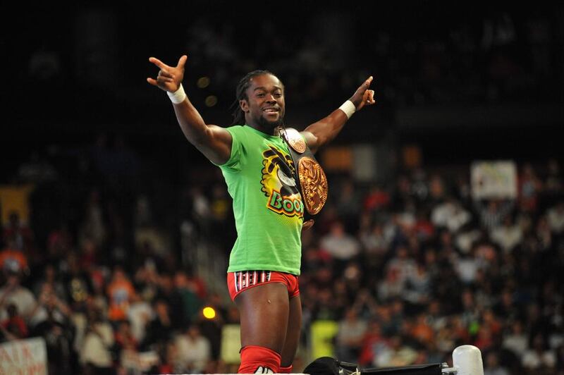 Kofi Kingston will be wrestling in Abu Dhabi’s Zayed Sport City on October 10, 11 and 12 as part of WWE Live. Moses Robinson/Getty Images