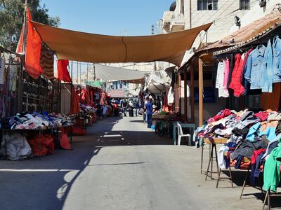 Pictured: The entrance to the market in Zarqa where both the victim's and the suspects' families had market stalls. 
19/10/2020
Photographer: Charlie Faulkner