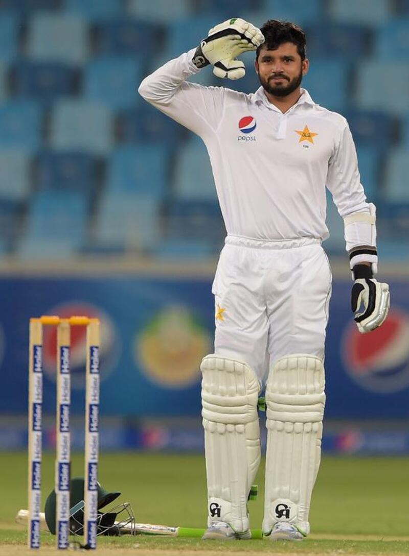 Azhar Ali joined the likes of Inzamam-ul-Haq and Younis Khan in Pakistan's triple centurions list. Aamir Qureshi / AFP