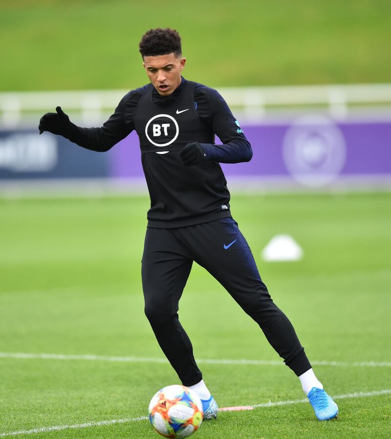 England  winger Jadon Sancho. Getty